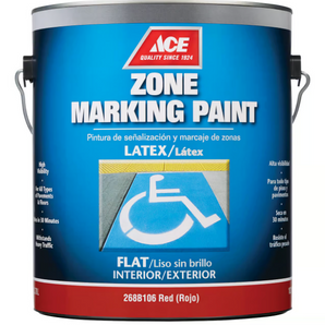 Ace Latex Zone Marking Paint Red - 1 Gallon