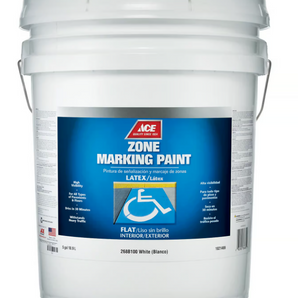 Ace Latex Zone Marking Paint White- 5 Gallon