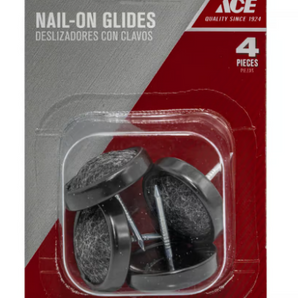 Ace Nail On Glides 1" - 4pk 51218