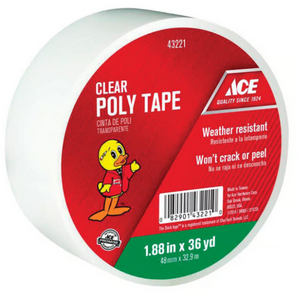 Ace Poly Tape Clear Uv Resistant