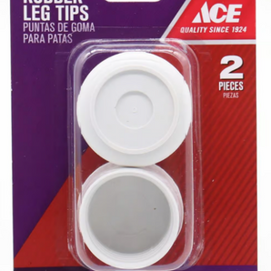 Ace Rubber Leg Tips White 5181821