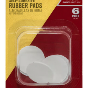 Ace Rubber Pads 15/16 6-Pak 51457