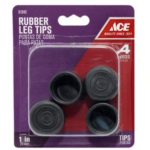 Ace Rubber Tips 1In 4-Pak 51242