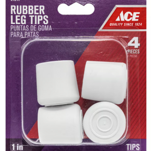 Ace Rubber Tips 1In 4-Pak 51247