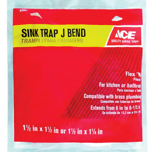 Ace Sink Trap J Bend 45957