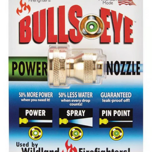 Bullseye Adjustable Hose Multi-Pattern Brass Nozzle 7230550