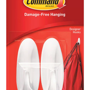 3M Command Medium Designer Hooks 2pk 17081Es