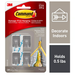 3M Command Metal Hook 4-Pk 17031