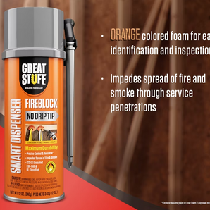 Great Stuff Fireblock Spray Foam w/ Smart Dispenser 12oz