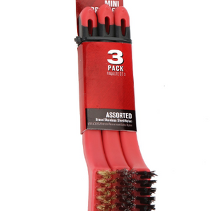Ace Mini Wire Brush Assorted 3-Pak 1499052