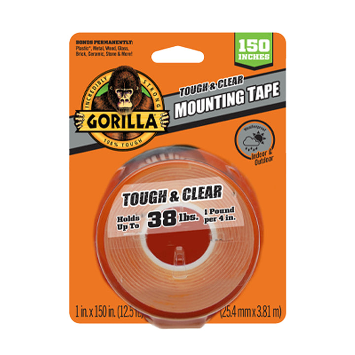 Gorilla Mounting Tape Clear – product packaging