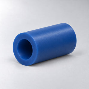 Nylatech® Blue cast nylon tube, illustrative stock view
