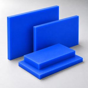 Nylatech® Food Grade Blue cast nylon sheet in assorted stock sizes
