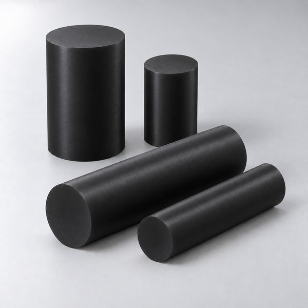 Nylatech® Super Black cast nylon rod in assorted stock sizes