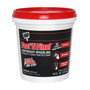 DAP Fast'N Final Fill Spackle Int/Ext 16OZ (473ML)