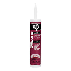 DAP 100% Silicone Kitchen and Bath White