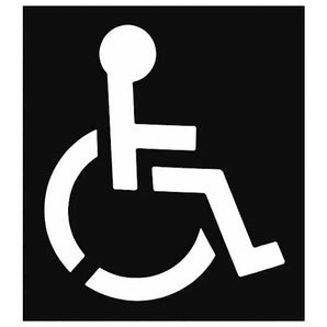 Handicap Parking Stall Stencil 70343 12438