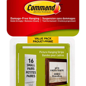 3M Command Small Picture Hanger Strips 16pk