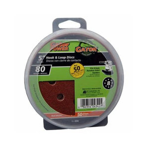 Gatorgrit Hook & Loop Sand Disc-5in-50pk-80G 4344