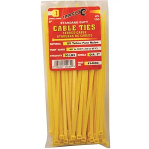 Tool City Cable Tie Standard D. Yellow 14080 8"