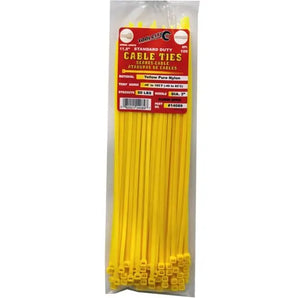 Tool City Cable Tie Standard D. Yellow 14089 11.8"