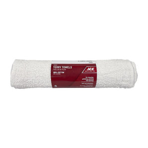 Ace Terry Towel White 6Pk