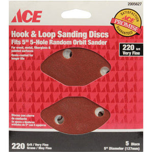 Ace Hook & Loop Sand Disc 220G 2005627