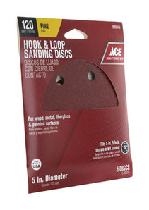 Ace Hook & Loop Sand Disc - 5pk 120G 2005643