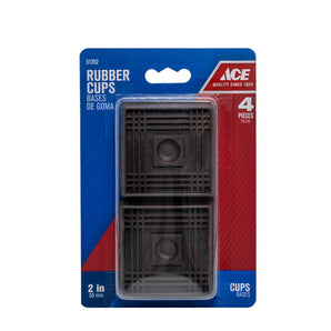 Ace Rubber Cup Sq. 2In 4-Pak 51262