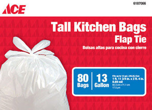 Ace Tall Kitchen Bags 80Pak 6187066