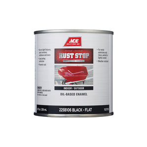 Ace Rust Stop Flat Black-8 Oz