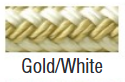 Seachoice Double-Braid Nylon Dock Line Gold/White 1/2Inx20Ft 50-40241