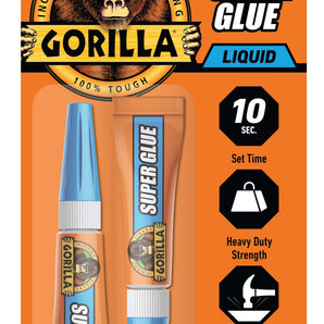 Gorilla Instant Super Glue - 3g x 2 pack