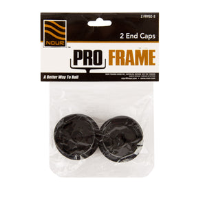 Nour Pro Roller Frame End Caps 2pk Black Zfryec2