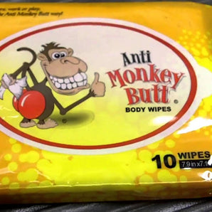 Anti-Monkey Butt Wipes 10-Pack