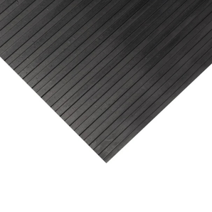 NWR Rubber Runner Black Wide Ribbed-36In X 1/8In