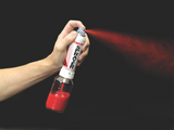 Preval spray system applying a fine spray from its reservoir