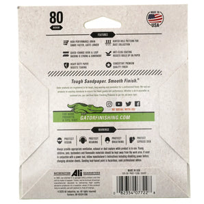 Gatorgrit Hook & Loop Sand Disc-5in-4pk-80G 7722