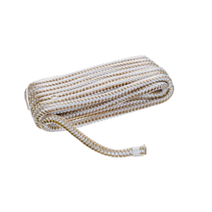 Double-Braid Nylon Dock Line Gold/White