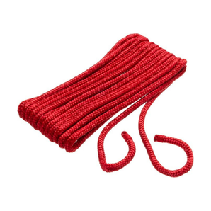 Double Braided Nylon Fender Line, Red - 2 Pack