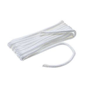 Double Braided Nylon Fender Line, White 3/8in X 6ft - 2 Pack