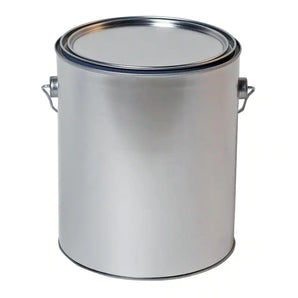 Empty Paint Can Metal W/Lid/Handle