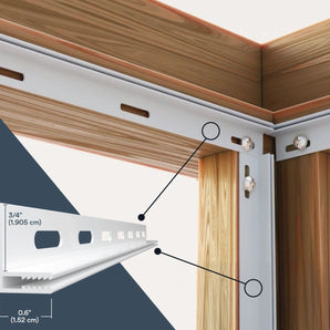 Trusscore PVC H Snap In Trim Grey