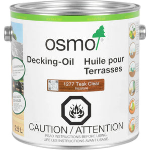 Osmo Decking Oil Teak Clear 1277-2.5 Litre