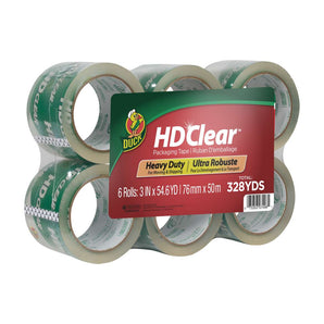 Duck Packing Tape 90877 6-Pk Clear