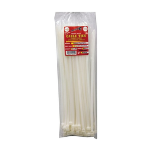 Natural 14.5" Heavy Duty Cable Ties - 100 Pack