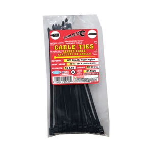 Black UV Nylon Double Head Cable Ties – 25 Pack