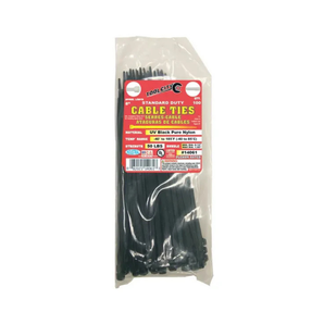 Black Standard Duty Cable Ties – 100 Pack
