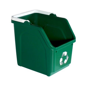 Stackable Recycling Bin Dark Green
