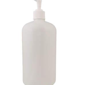 Bottle Poly Nat Boston Round W/Pump- 32 Oz